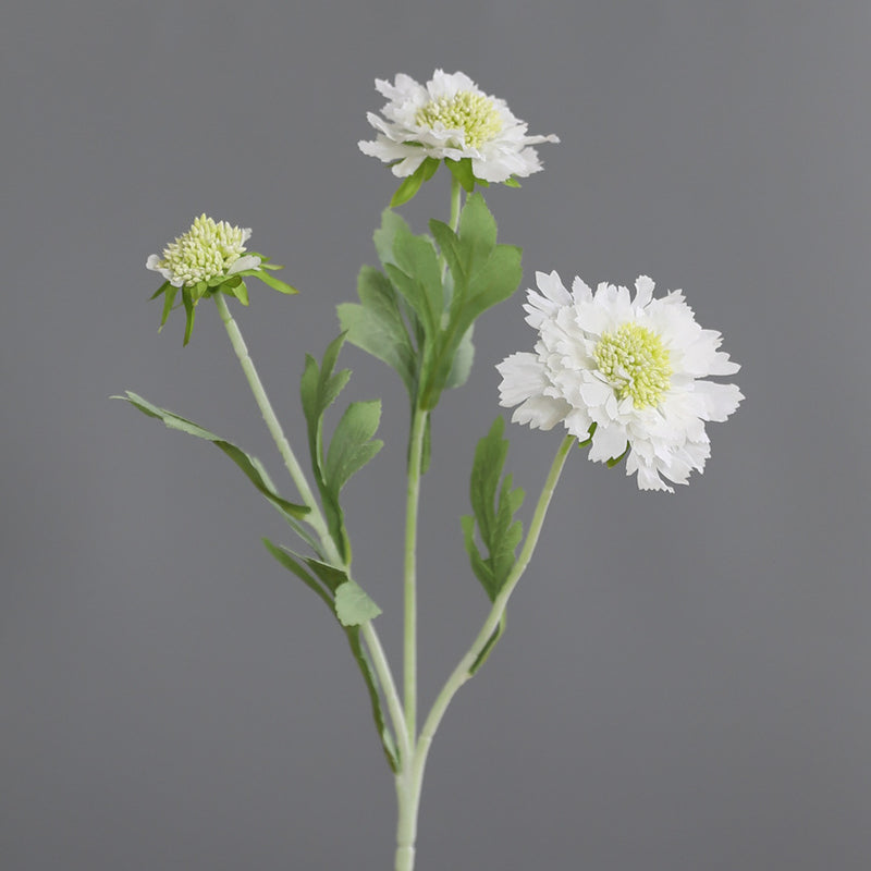 Bulk 18" Cephalaria Silk Flower Stems Ideal for Wedding & Home Decor Wholesale