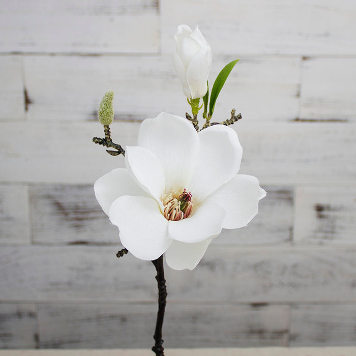 Bulk 14.5" Magnolia Stem Faux Spring Flowers Wholesale