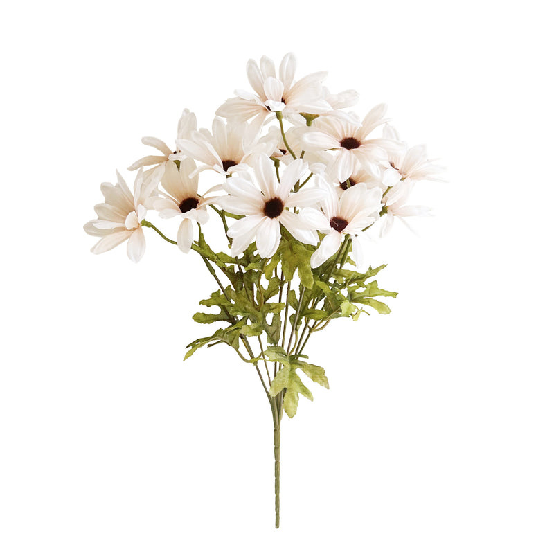 Bulk 13.7" Artificial Daisy Bush Bouquet - Fall Decor, Faux Flower Arrangement for Autumn Home Decoration Wholesale