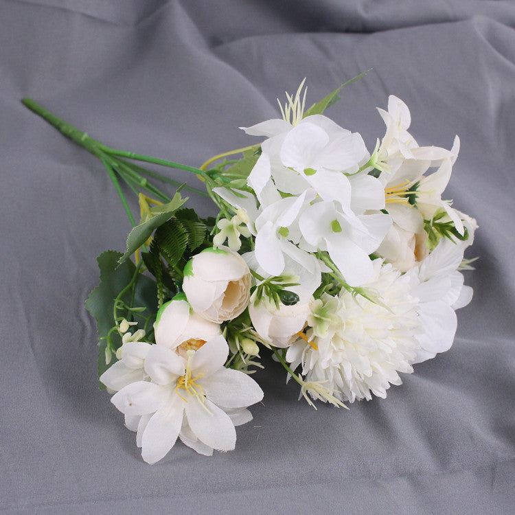 Bulk 12" Mixed Hydrangea Peony Chrysanthemum & Lily Bush Bouquet Wholesale