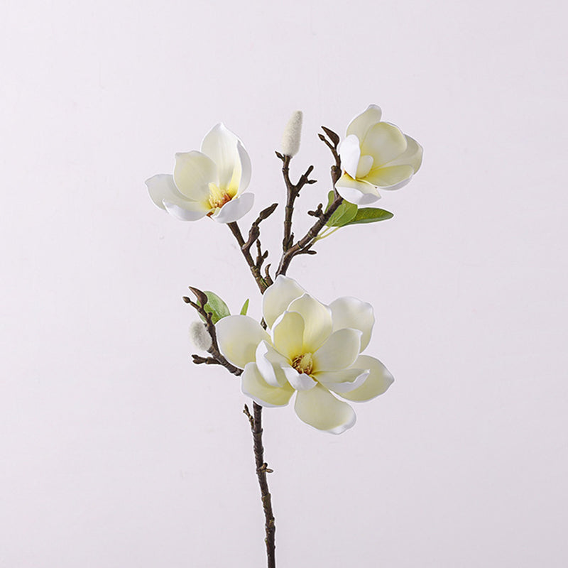 Bulk 27.5 inches Tall Magnolia Spray Stem Real Touch Flowers Artificial Wholesale