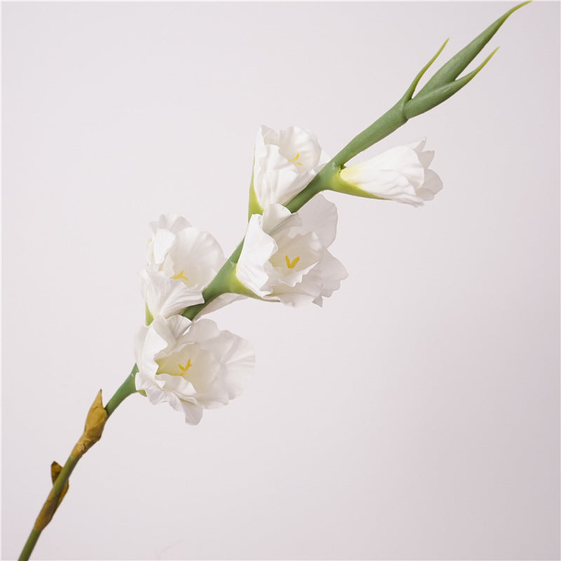 Premium 33.4" Extra Tall Real Touch Gladiolus Stems - Lifelike Silk Floral Arrangements for Weddings & Home Decor