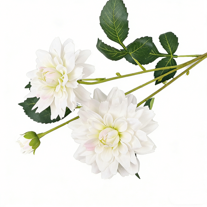 Premium 29" Large Real Touch Dahlia - Lifelike Silk Floral Arrangements for Weddings & Home Decor
