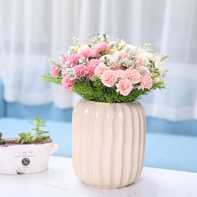 Bulk 12.6" Carnation Bouquet Silk Flowers Artificial Wholesale