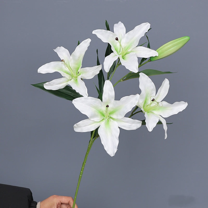 Bulk 29" Tiger Lilies Spray Stems Artificial Silk Lilies Wholesale