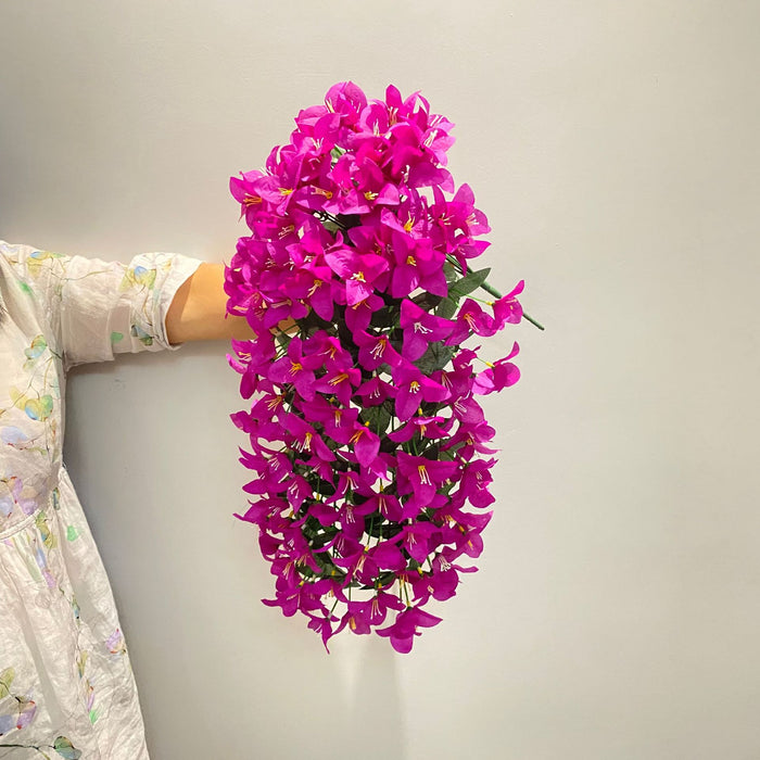 Bulk Bougainvillea Hanging Bush Artificial Flowers Plants for Outdoors Trailing Vines UV Resistant Autumn Decor Wholesale
