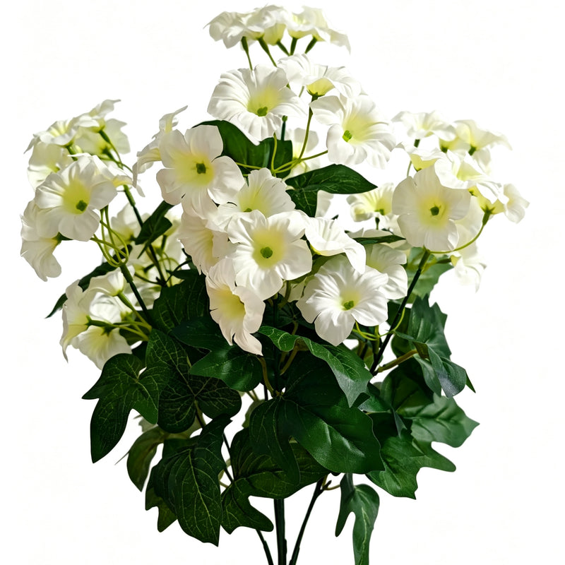 Bulk Upgraded 19" UV-Resistant Artificial Petunias – Realistic Silk Flowers for Outdoor Decor Wholesale