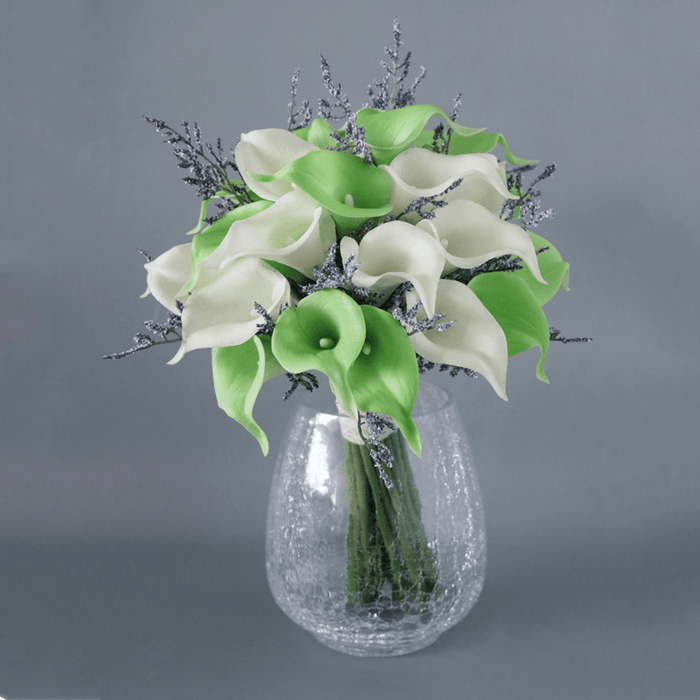 Bulk Calla Lily Bridal Bouquets White and Green Wedding Bouquets Wholesale