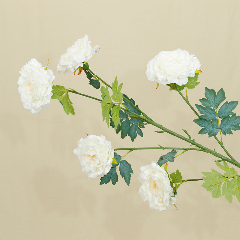 Bulk Extra Tall 50” Large Artificial Peony Flowers - Silk Faux Peonies for Home Decoration, Wedding, Living Room & Table Centerpieces Wholesale