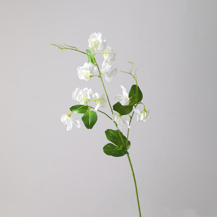 Bulk Sweet Pea Blossom Stems Spray Real Touch Floral Pea with Leaves Wholesale