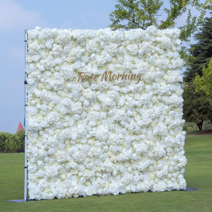 Bulk Customizable Luxury 5D Fabric Floral Wall Arrangement for Event Flower Wall Panels Wholesale