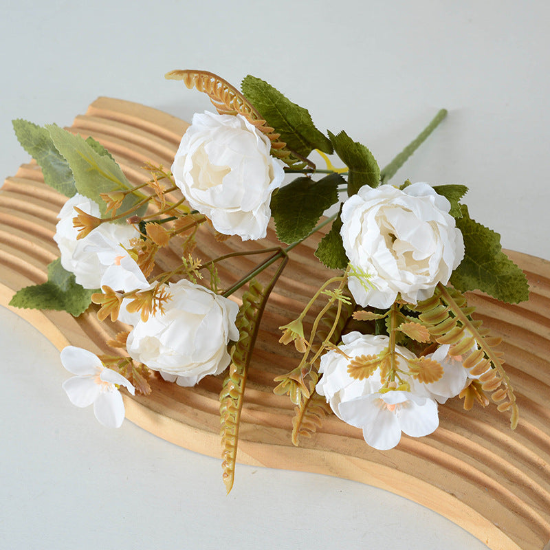 Bulk 11" Small Peony Bush Bouquet for Wedding Crafts Wholesale