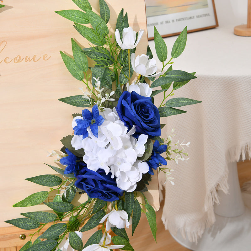 Bulk 2-Piece Set of Realistic Artificial Entryway and Welcoming Flowers Rose Hydrangea Wholesale