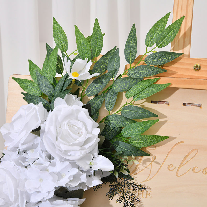 Bulk 2-Piece Set of Realistic Artificial Entryway and Welcoming Flowers Rose Hydrangea Wholesale