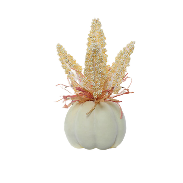 Bulk 10pcs Harvest Festival Ornaments Fake Pumpkin Flower Arrangements Wholesale