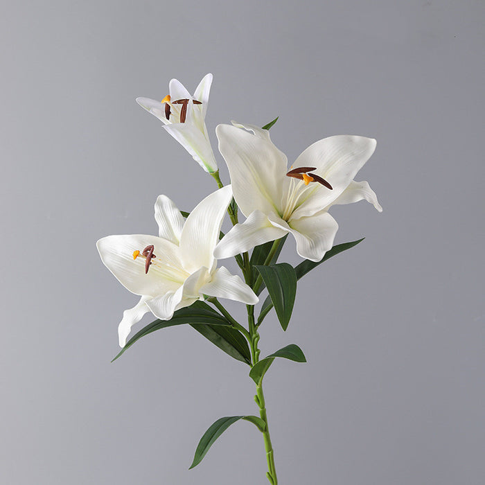 Bulk 33 inches Tall Extra Retro Lilies Spray Stems Real Touch Flowers Wholesale