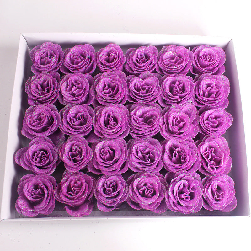 Bulk 30pcs DIY Glitter Roses Bouquet Perfect For Anniversary Weddings Wholesale