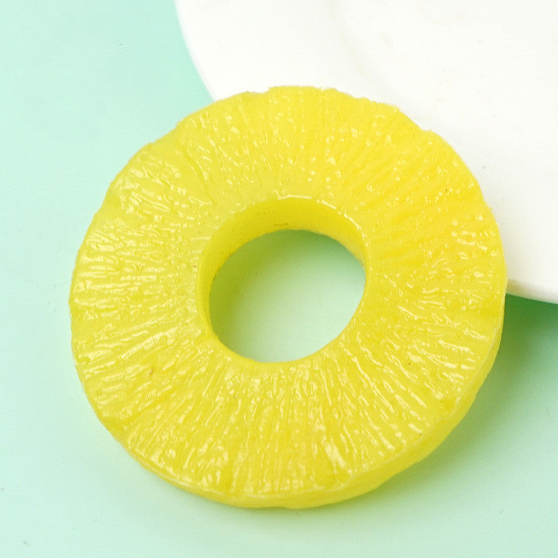 Lot de 10 tranches de fruits artificiels en vrac, simulation de fruits réalistes, décoration en gros 