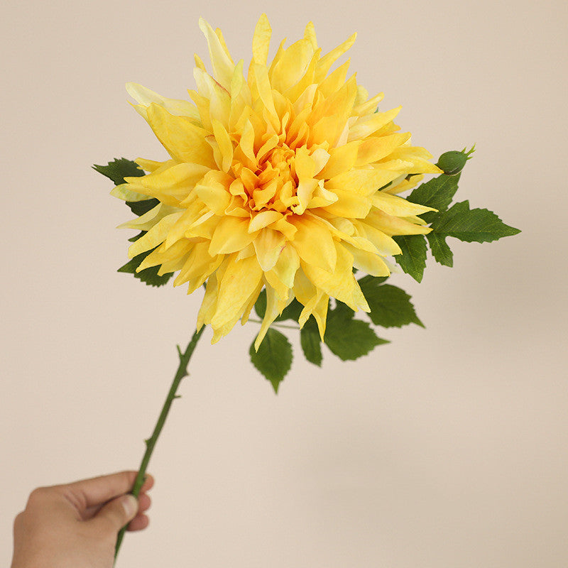 Bulk 25.5 Inch Artificial Autumn Hued Dahlia Stems - Realistic Fake Flowers for Floral Arrangements, Home Decor, Wedding, Thanksgiving Decorations Wholesale