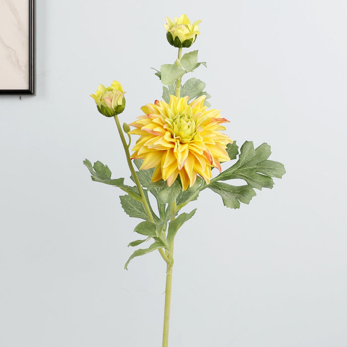 Bulk 24 inches Tall Dahlia Real Touch Stem Spray Artificial Dahlia Flowers Wholesale