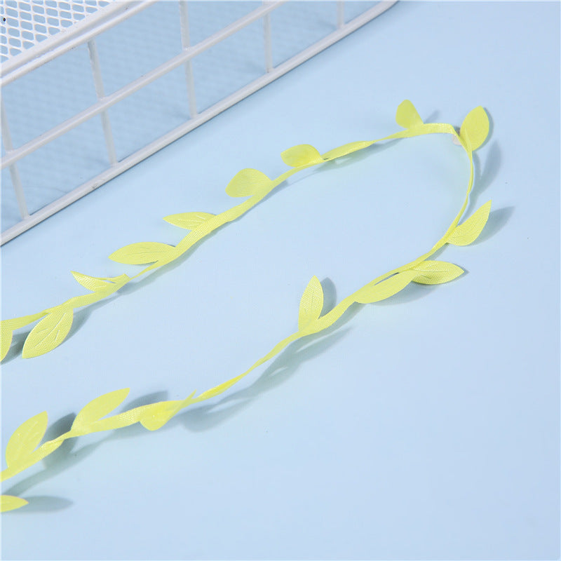 Bulk 32Ft Leaves Ribbon Fake Ivy Leaf Garland for DIY Wedding Party Craft Wall Decoration