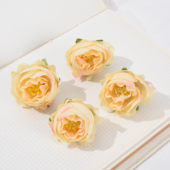 Bulk 50Pcs Mini Rose Roses Flower Heads for Crafts Wedding Centerpieces Bridal Shower Party Home Decor Wholesale
