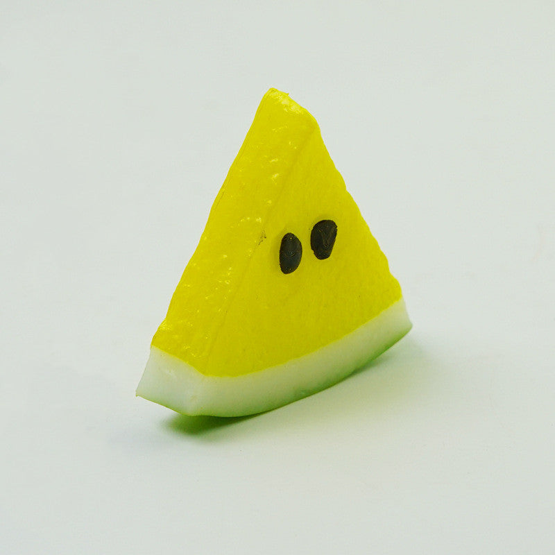 Lot de 10 tranches de fruits artificiels en vrac, simulation de fruits réalistes, décoration en gros 