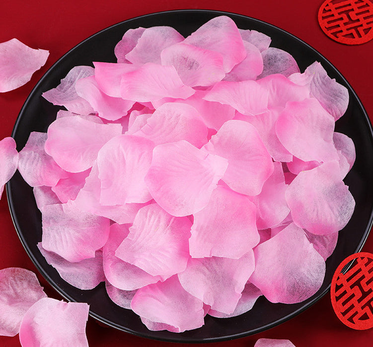 Venta al por mayor de pétalos de rosa de seda artificial a granel 1000 PCS 
