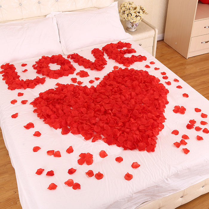 Clearance Bulk 1000 PCS Artificial Silk Rose Petals for for Romantic Night Wedding Events Party Wholesale
