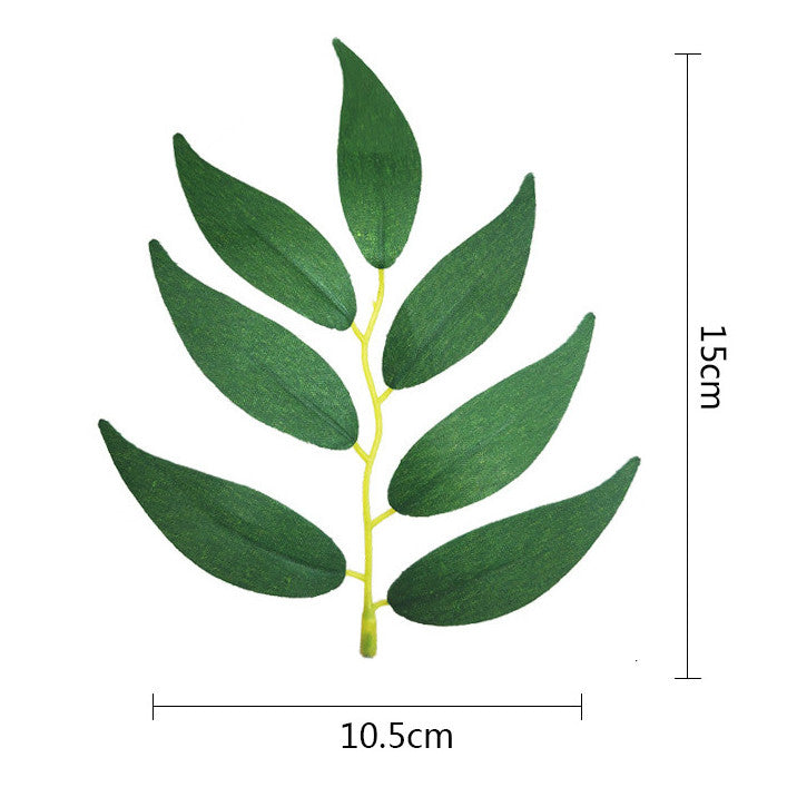 Venta al por mayor de hojas de sauce artificiales a granel 100 piezas