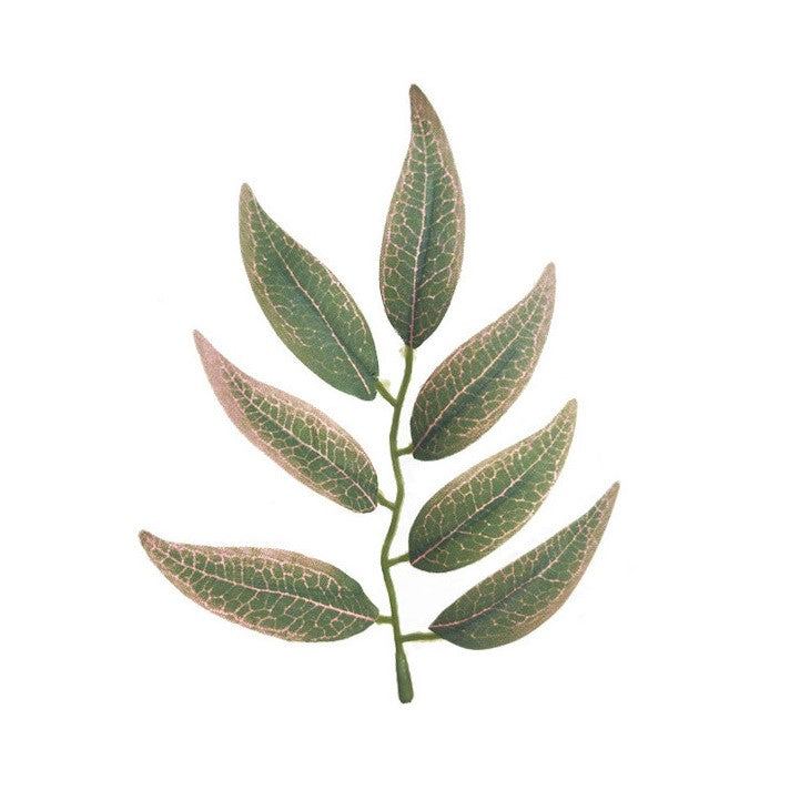 Venta al por mayor de hojas de sauce artificiales a granel 100 piezas