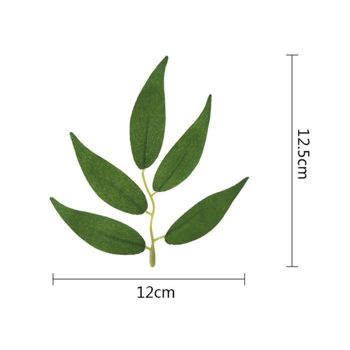 Bulk 100pcs Artificial Willow Leaves for Crafts Wedding Wholesale