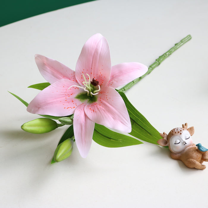 Bulk 14" Oriental Lilies Stems Real Touch Flowers Table Centerpieces Arrangements Wholesale