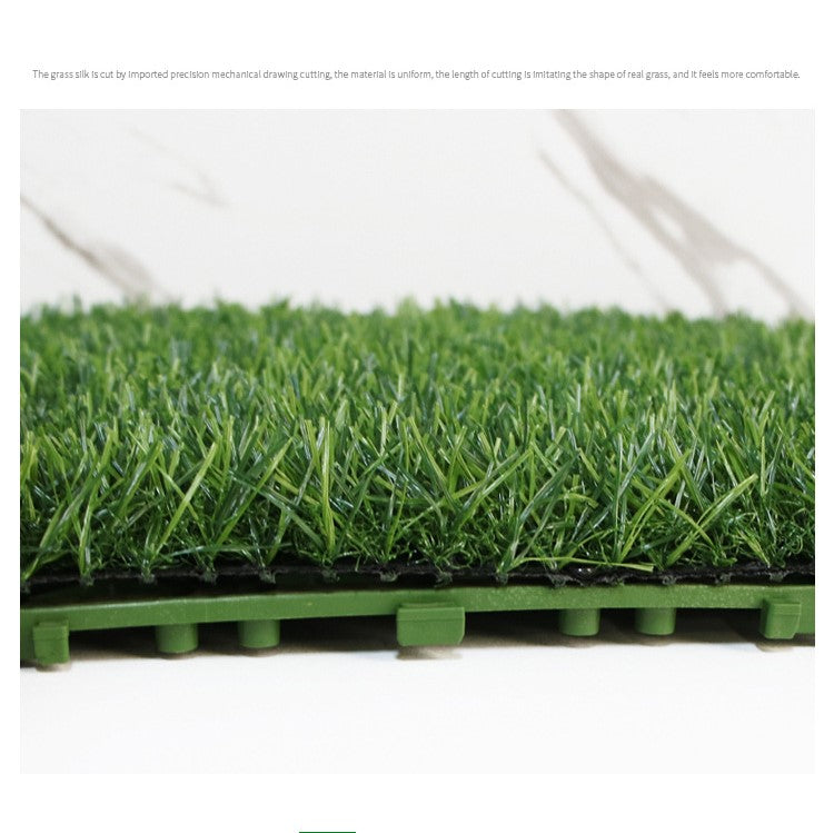 Panneaux de gazon artificiel en vrac Faux verdure carré détachable herbe épissure décoration 11 pouces en gros 