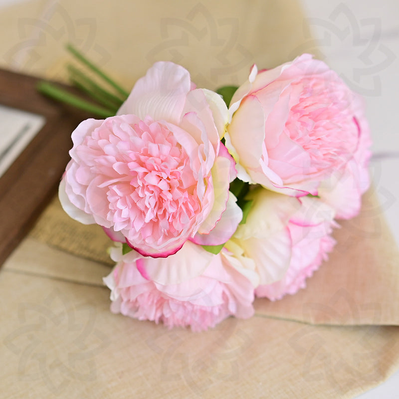 Bulk 11.8" Faux Peonies Bouquets Peony Artificial Silk Flowers Wholesale