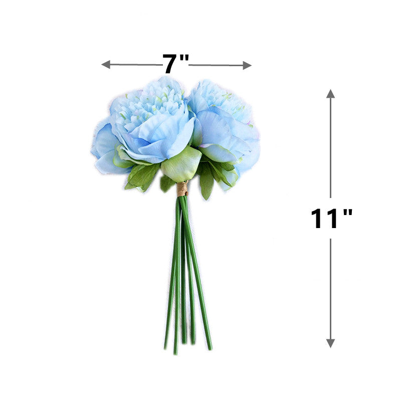 Bulk 11.8" Faux Peonies Bouquets Peony Artificial Silk Flowers Wholesale
