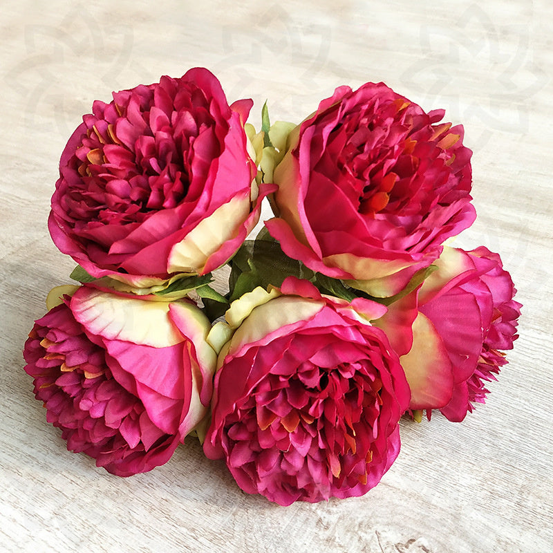 Bulk 11.8" Faux Peonies Bouquets Peony Artificial Silk Flowers Wholesale