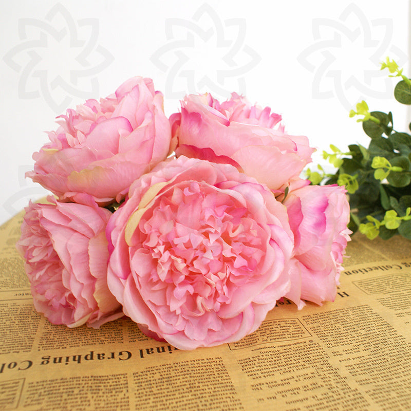 Bulk 11.8" Faux Peonies Bouquets Peony Artificial Silk Flowers Wholesale
