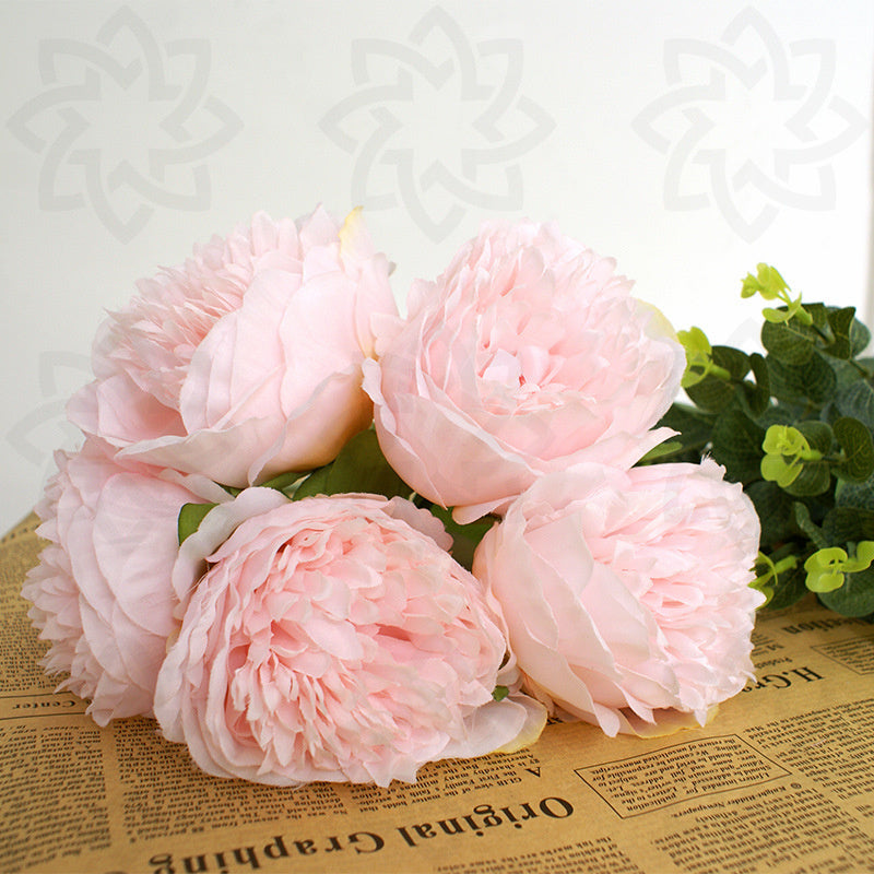 Bulk 11.8" Faux Peonies Bouquets Peony Artificial Silk Flowers Wholesale