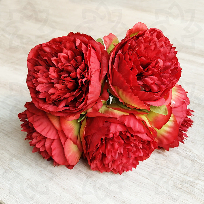 Bulk 11.8" Faux Peonies Bouquets Peony Artificial Silk Flowers Wholesale