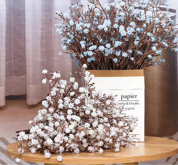 Bulk Artificial Fall Flowers for Outdoor Baby’s Breath Bush Plants UV Resistant Wholesale