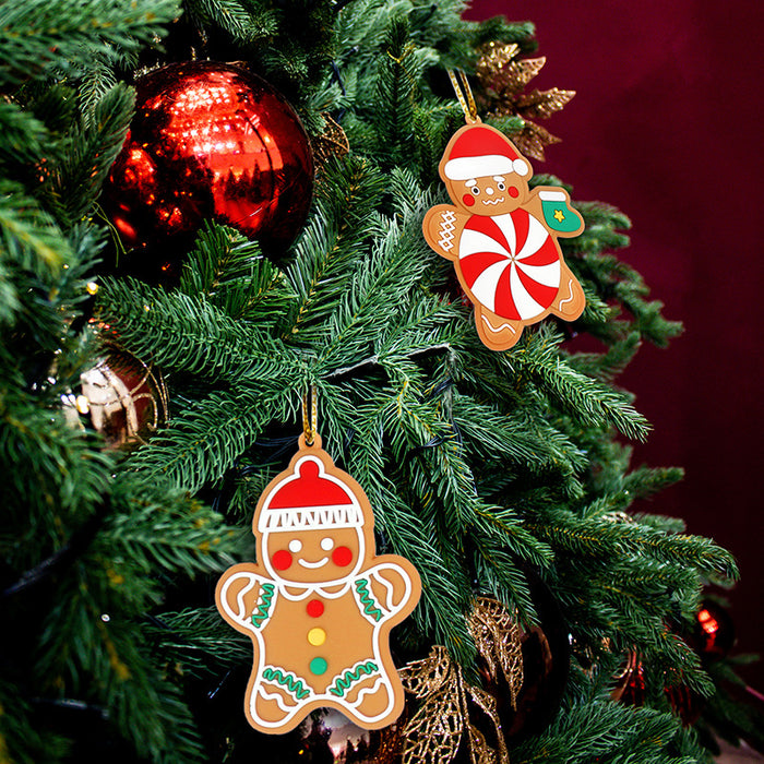 Bulk 3" 12 Pack Christmas Gingerbread Man Ornaments Wholesale