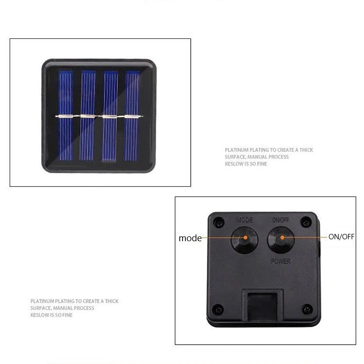 Guirlande lumineuse LED colorée à énergie solaire en vrac 