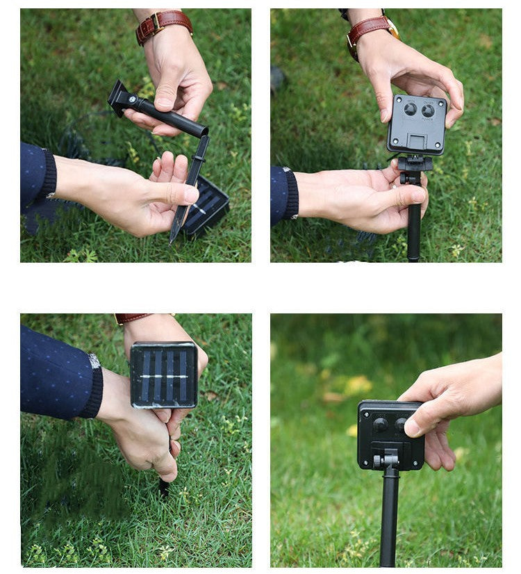 Guirlande lumineuse LED colorée à énergie solaire en vrac 