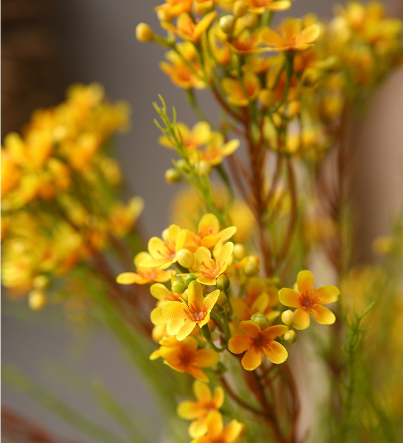 Tige de fleur de cire en vrac de 31 pouces Chamelaucium Uncinatum Fleurs artificielles en gros 