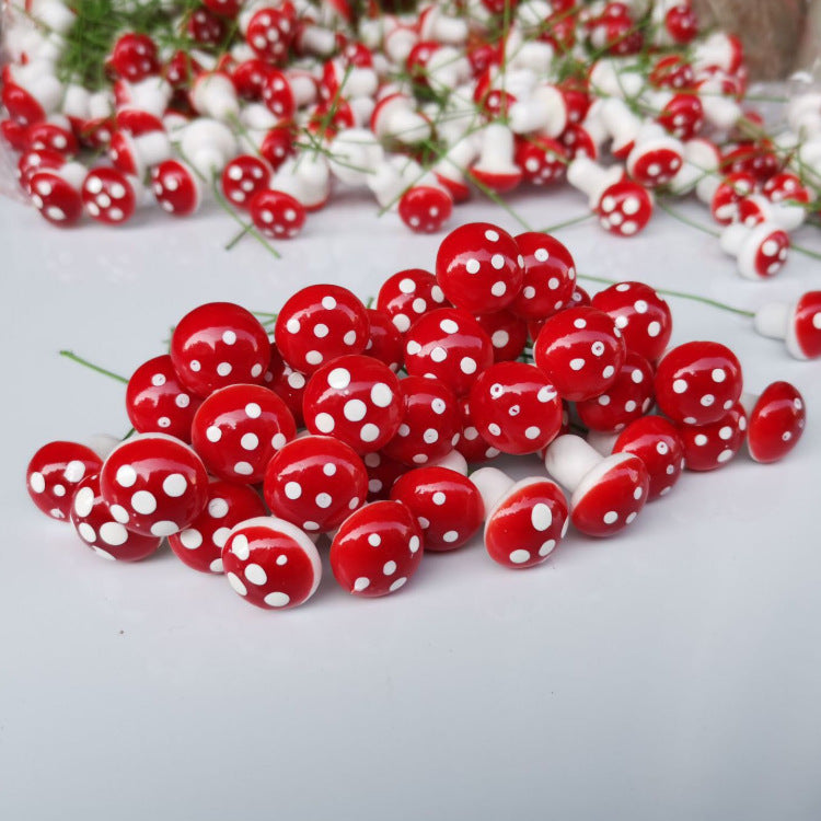 15 piezas mini setas miniaturas jardín artificial hada bonsái planta 