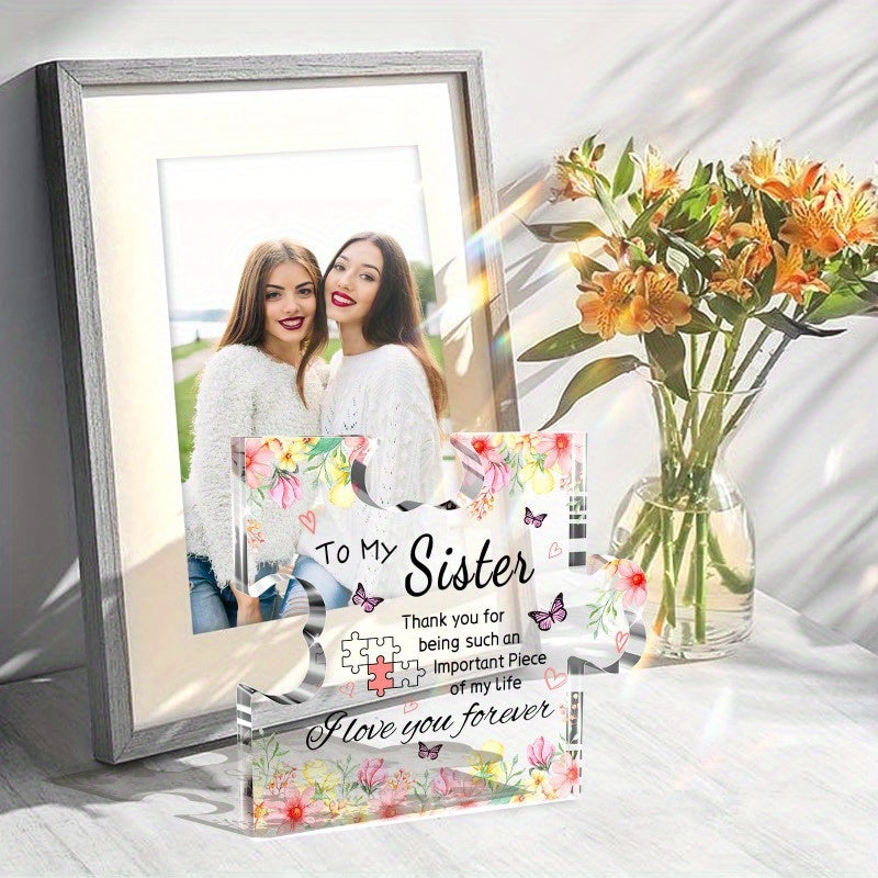 Cadeaux pour sœurs en vrac Plaque de puzzle en acrylique pour sœurs en gros