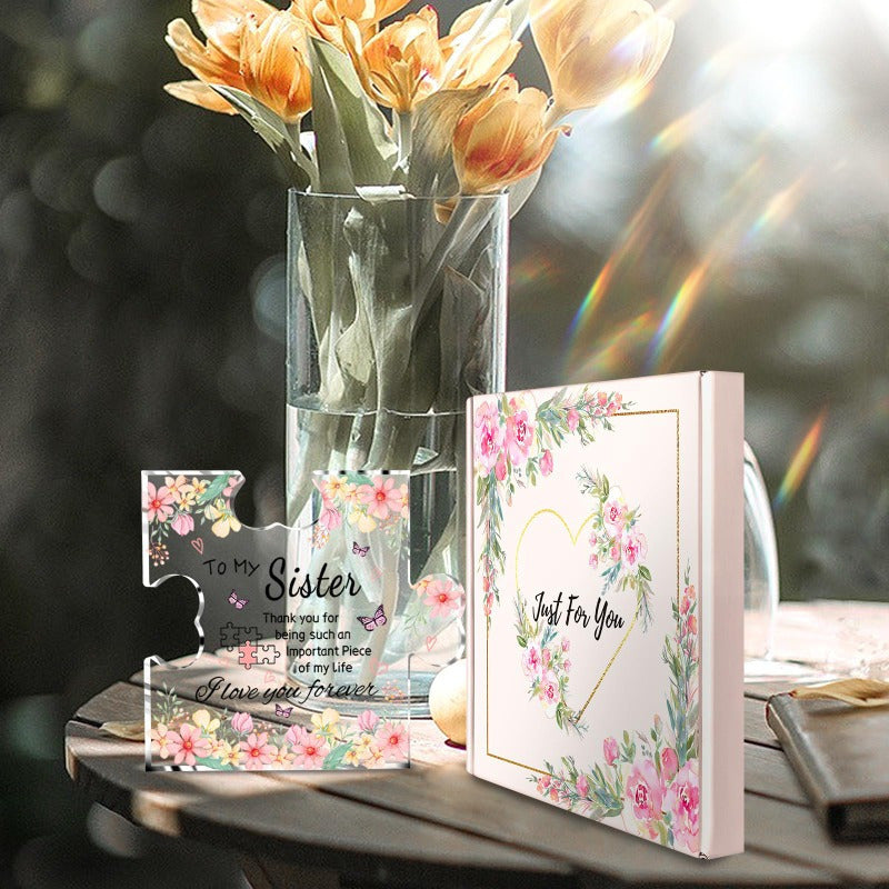 Cadeaux pour sœurs en vrac Plaque de puzzle en acrylique pour sœurs en gros