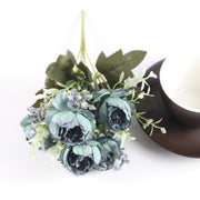 1 Bush 12 Inch Artificial Flowers Peony Bouquet - Artificialmerch