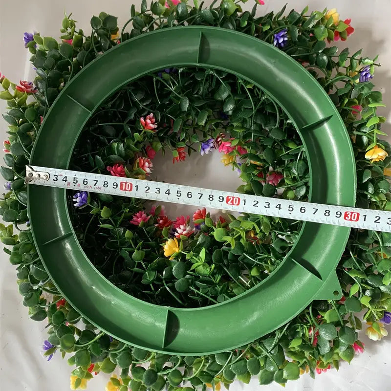 Bulk 17" Artificial Flower Boxwood Wreath Green Summer Wreath Wholesale